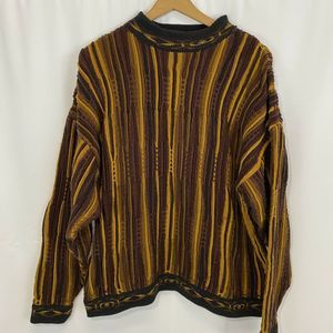 Vintage Cosi Crest Mock Neck 80’s Sweater size XL